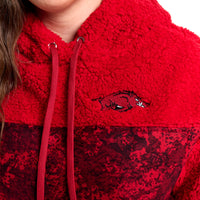 WILLOW FASHION CAMO SHERPA HOODIE - Univ. of Arkansas Razorbacks