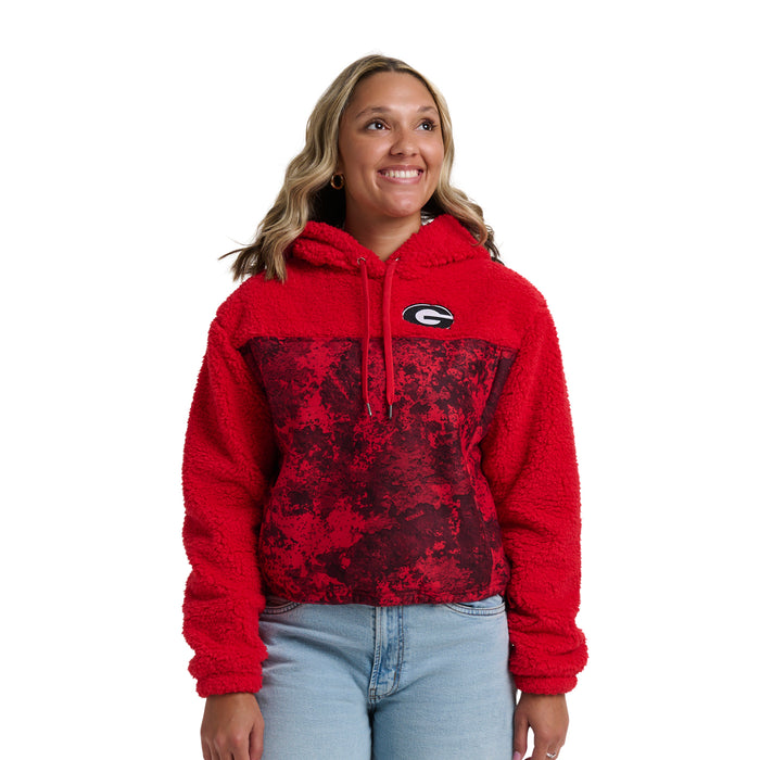 WILLOW FASHION CAMO SHERPA HOODIE - Univ. of Georgia Bulldogs