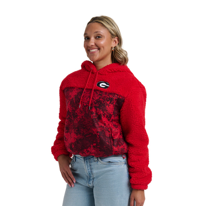 WILLOW FASHION CAMO SHERPA HOODIE - Univ. of Georgia Bulldogs