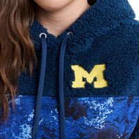 WILLOW FASHION CAMO SHERPA HOODIE - Univ. of Michigan Wolverines
