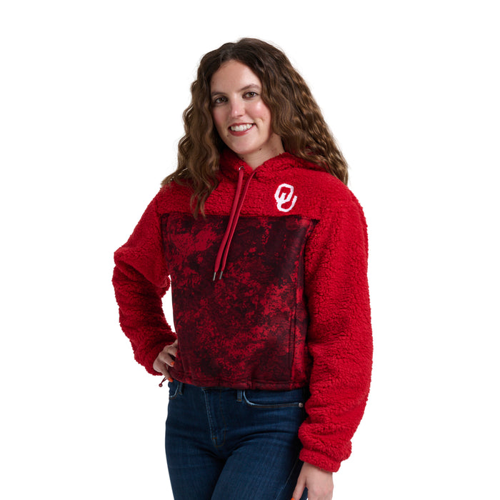 WILLOW FASHION CAMO SHERPA HOODIE - Univ. of Oklahoma Sooners