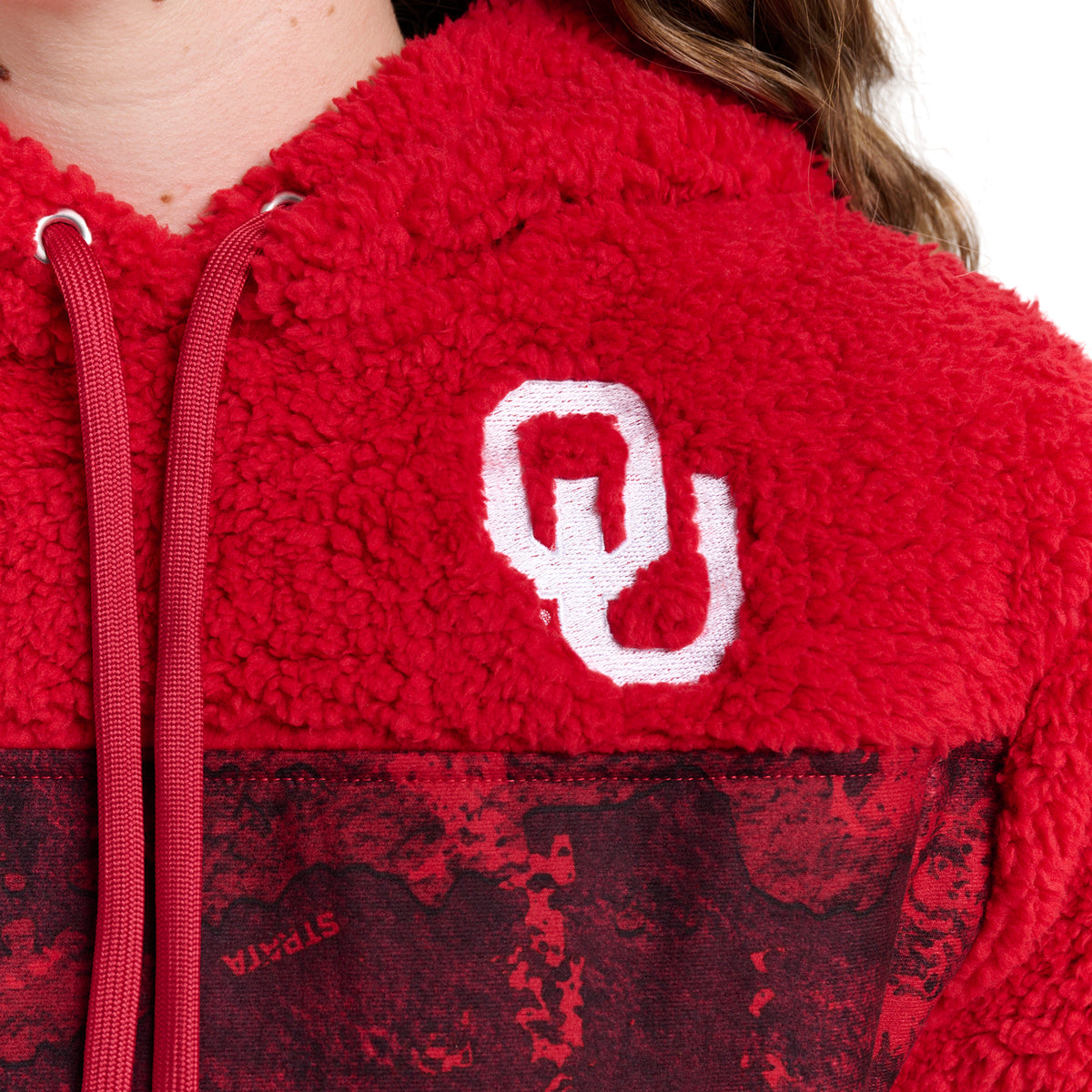 WILLOW FASHION CAMO SHERPA HOODIE - Univ. of Oklahoma Sooners