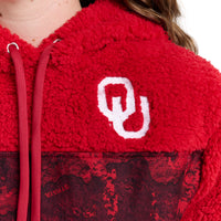 WILLOW FASHION CAMO SHERPA HOODIE - Univ. of Oklahoma Sooners
