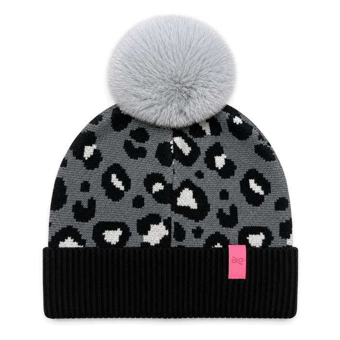 ANTONIA LEOPARD POM HAT WITH MINI PATCH - The Ohio State Univ. Buckeyes