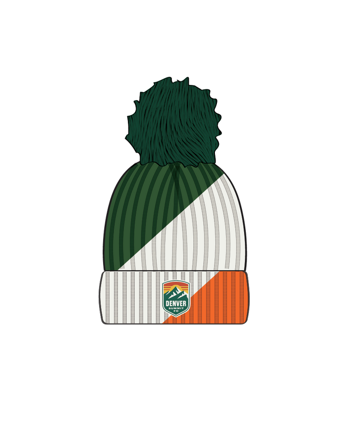 ARABELLA COLOR BLOCKED POM WITH MINI PATCH - Denver Summit FC