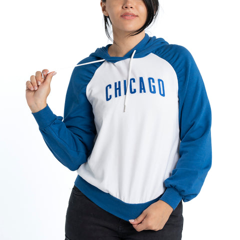 Ruched Hoodie - Chicago Cubs