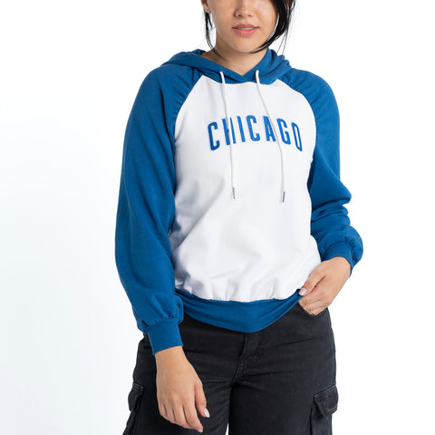 Ruched Hoodie - Chicago Cubs
