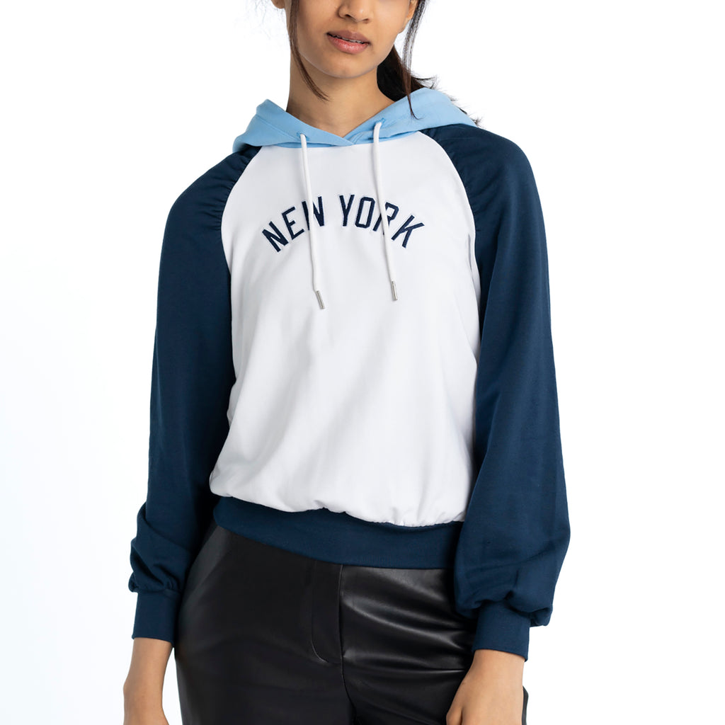 Ruched Hoodie - New York Yankees