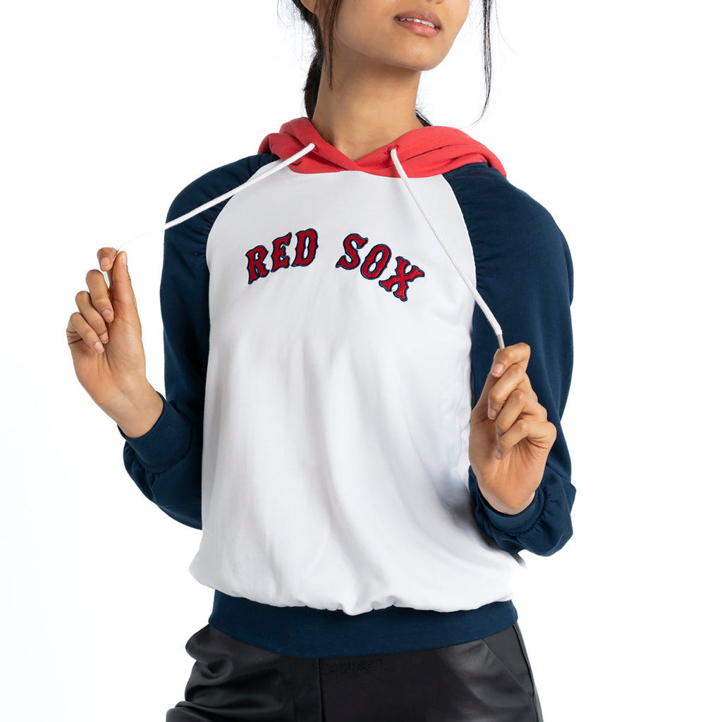 Ruched Hoodie - Boston Red Sox