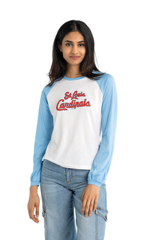 Raglan Long Sleeve Tee - St Louis Cardinals