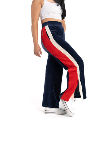 Velour Split-Hem Track Pant - Boston Red Sox