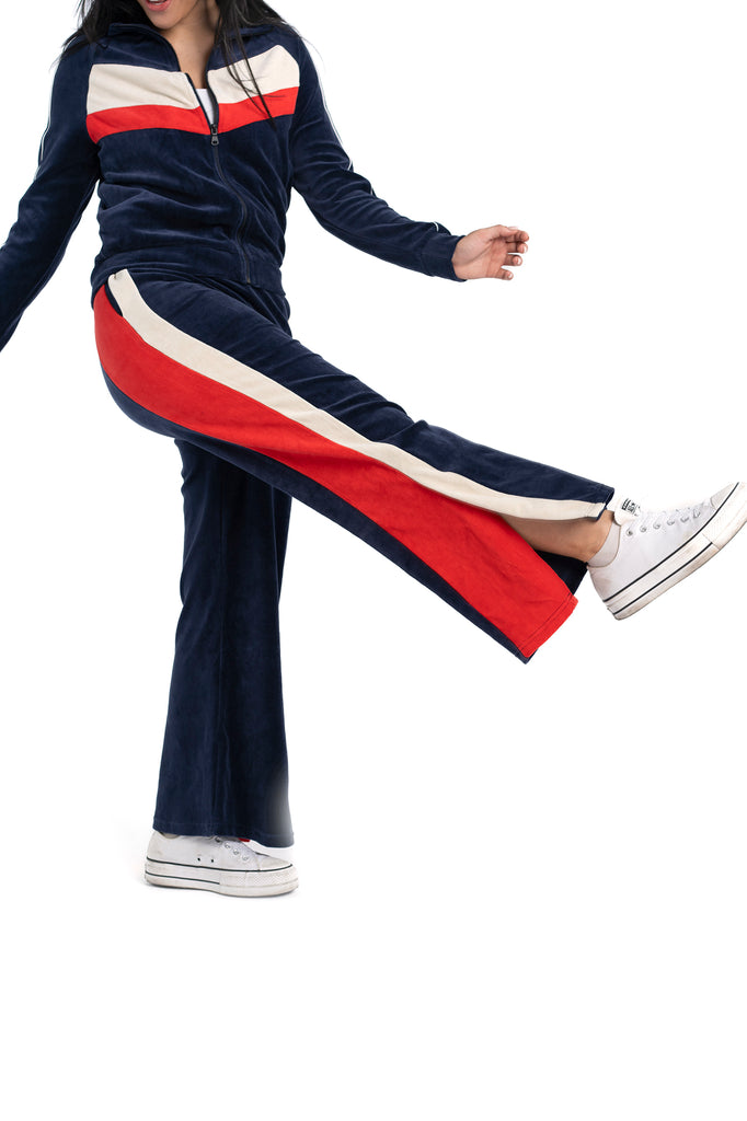 Velour Split-Hem Track Pant - Atlanta Braves