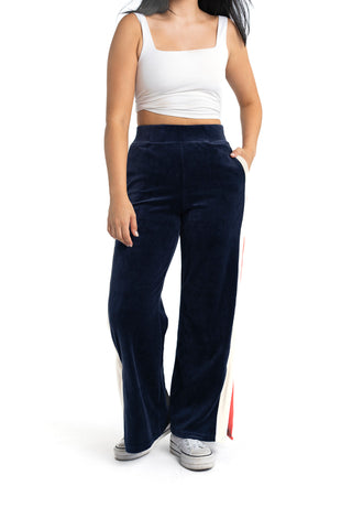 Velour Split-Hem Track Pant - Atlanta Braves