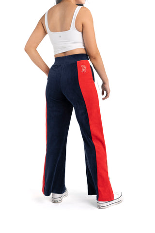 Velour Split-Hem Track Pant - Boston Red Sox