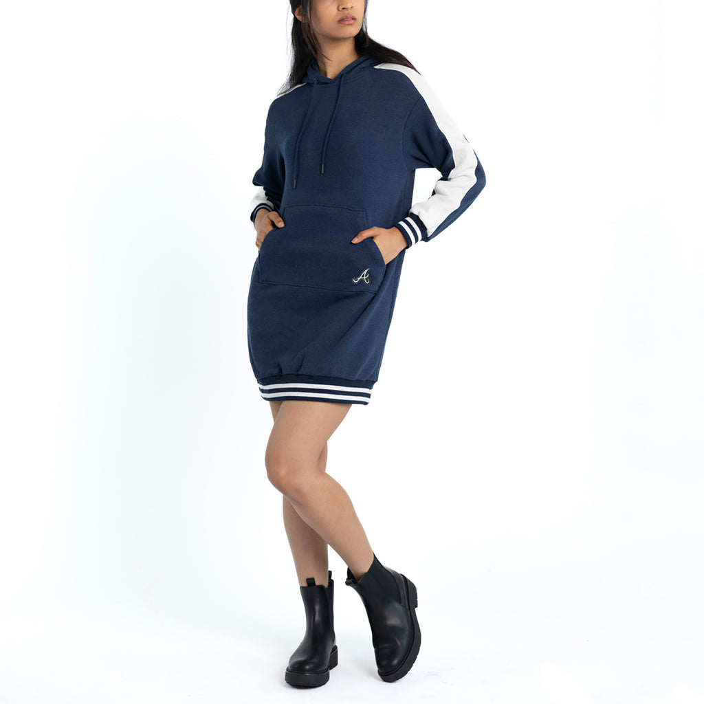 Oversize Hoodie Dress - Atlanta Braves