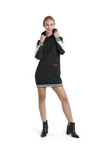 Mara Oversize Hoodie Dress - Chicago Bulls