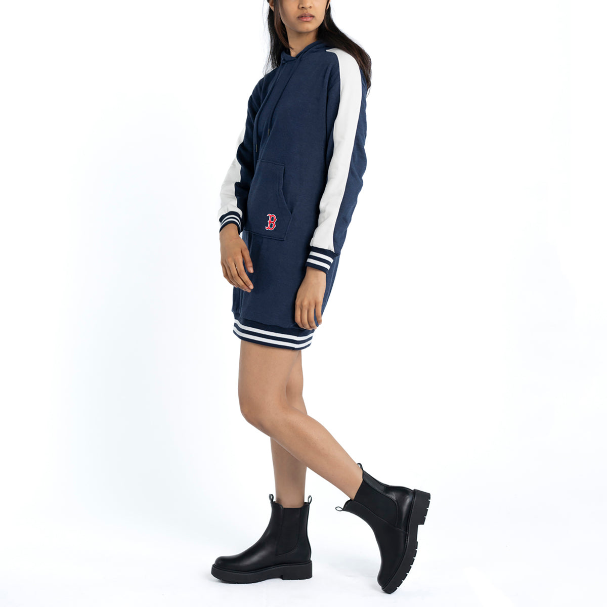 MARA OVERSIZED HOODIE DRESS - Boston Red Sox