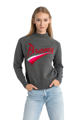 Mock-Neck Sweater - Atlanta Braves