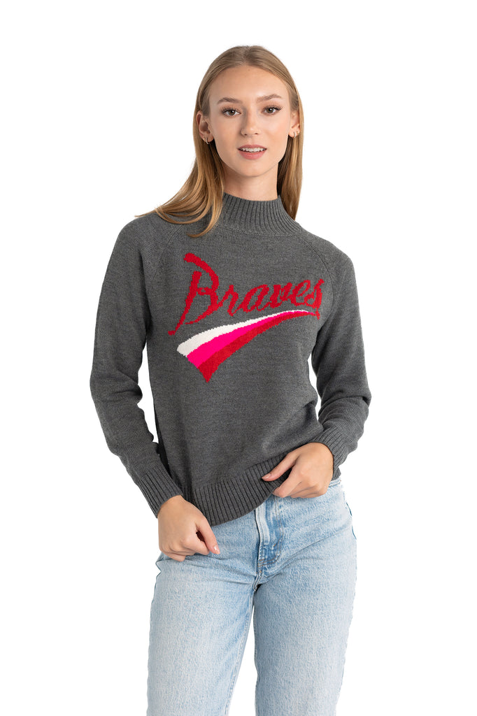 Mock-Neck Sweater - Atlanta Braves