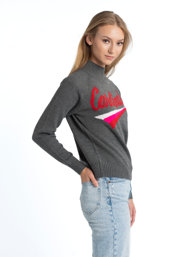 SERENA MOCK NECK SWEATER - St Louis Cardinals