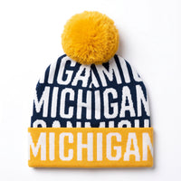 ASIAH S`ALL OVER KNIT POM - Univ. of Michigan Wolverines
