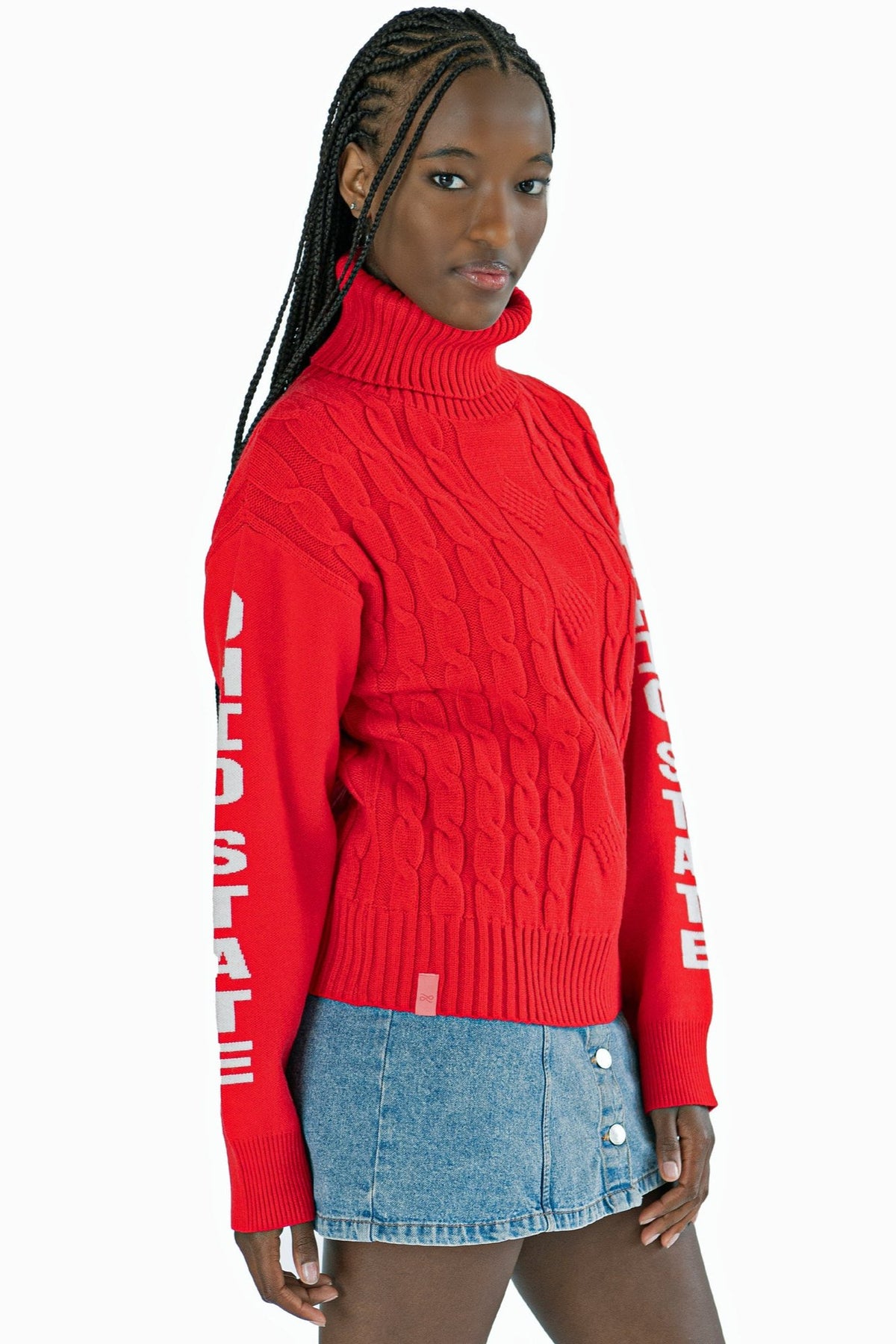 SYLVIE NAME SLEEVE SWEATER - The Ohio State Univ. Buckeyes