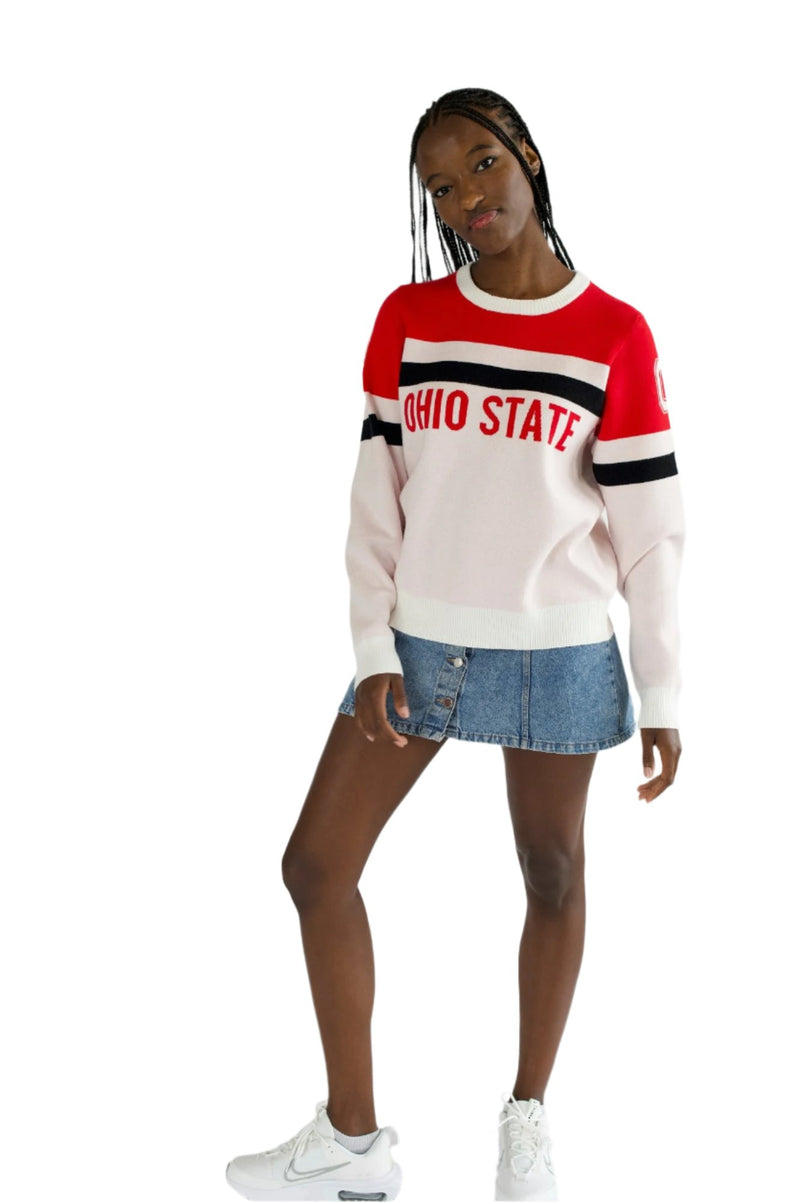 Dominique Colorblock Sweater - Ohio State Buckeyes Women's Sweater ...