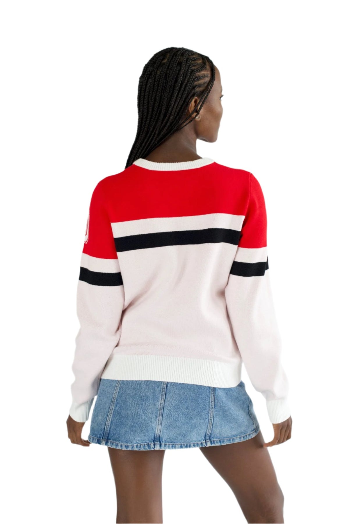 DOMINIQUE COLORBLOCK SWEATER - The Ohio State Univ. Buckeyes