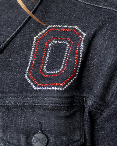 CRYSTAL DENIM JACKET - The Ohio State Univ.