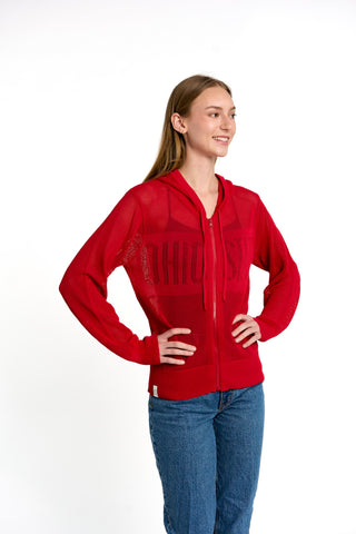 MESH ZIP SWEATER - The Ohio State Univ.