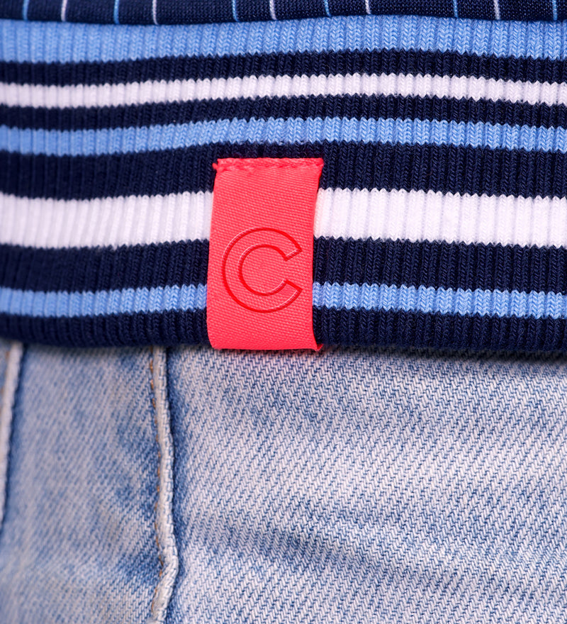 GENNI STRIPED BOMBER JACKET - Chicago Cubs