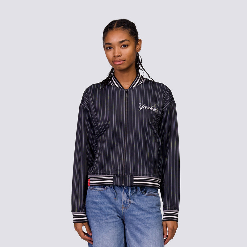 GENNI STRIPED BOMBER JACKET - New York Yankees