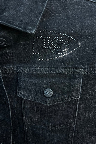CRYSTAL DENIM JACKET - Kansas City Chiefs