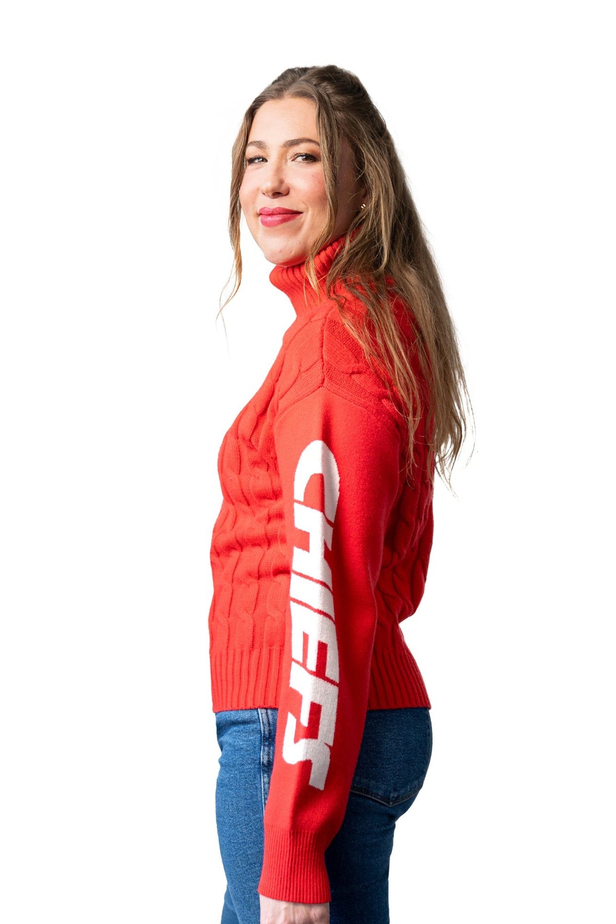 SLYVIE NAME SLEEVE SWEATER- Kansas City Chiefs