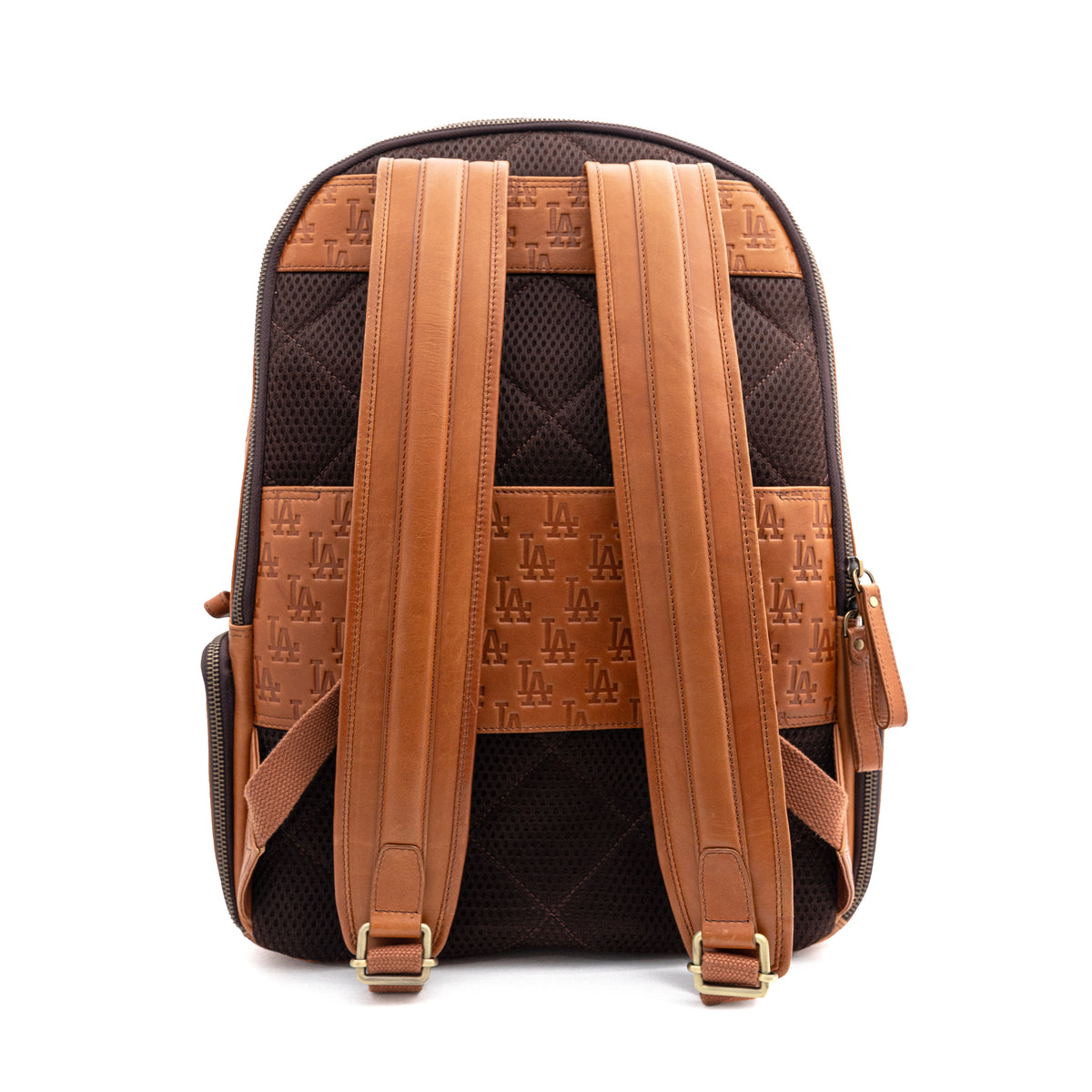 dasein faux leather fashion backpack bag SAXAN BACKPACK PREMIUM LEATHER DEBOSSED TEAM LOGO S`ALLOVER PATTERN 19 – Lusso Style