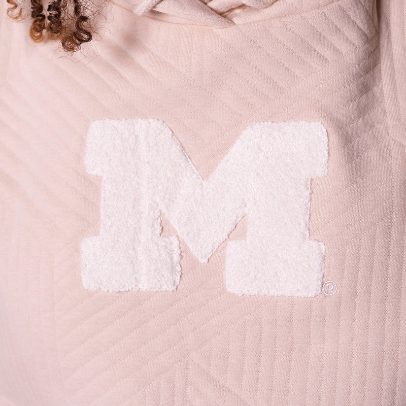 MARGOT CHENILLE QUILTED HOODIE - Univ. of Michigan Wolverines