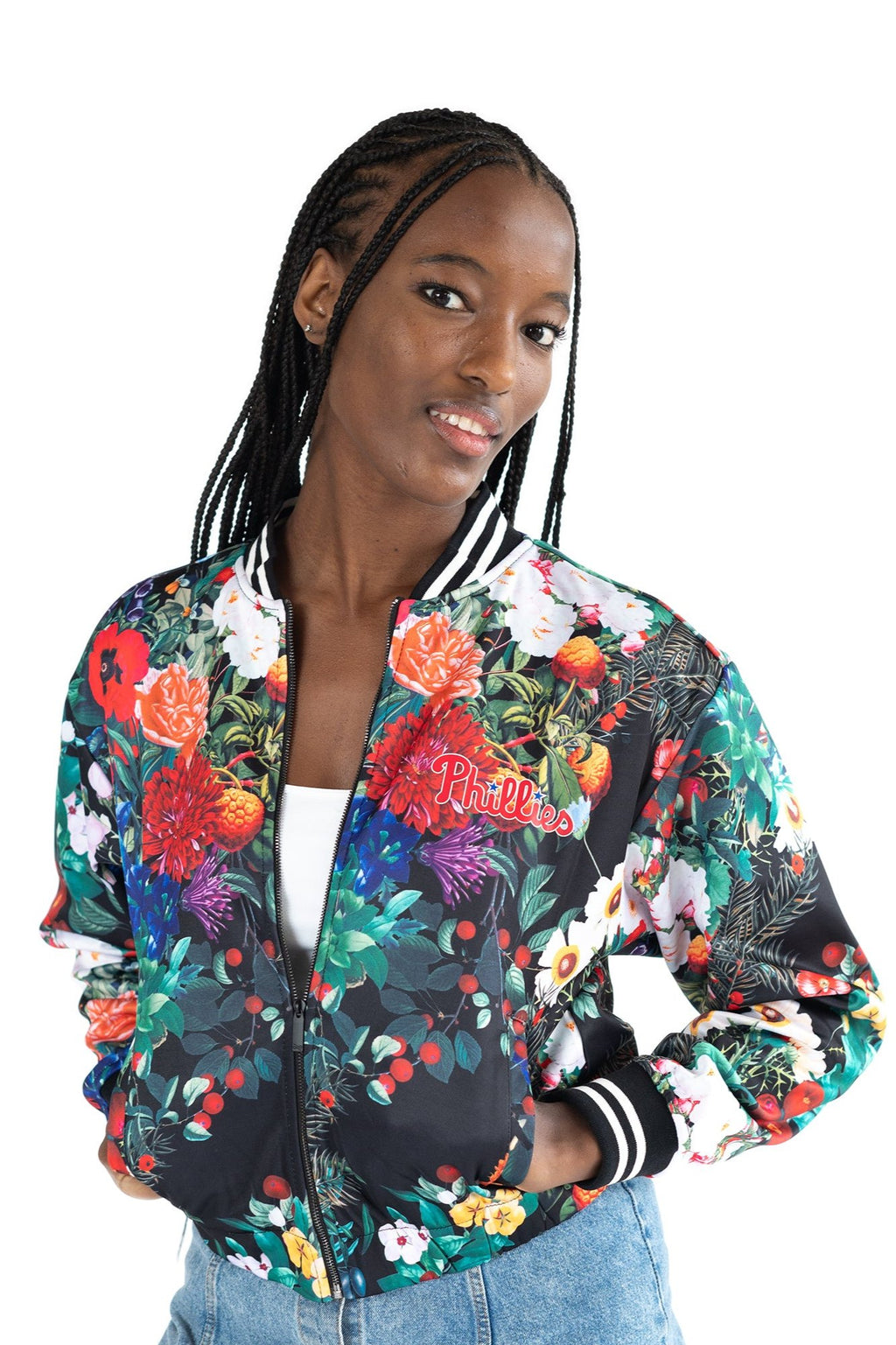 FLORAL BOMBER JACKET - Philadelphia Phillies
