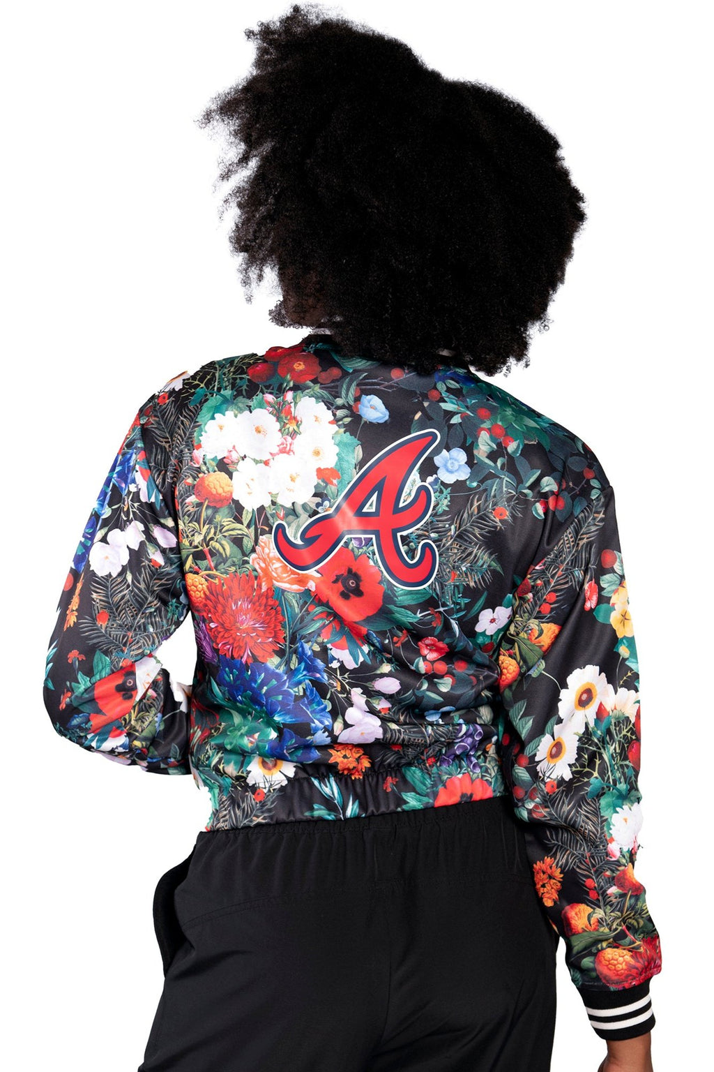 FLORAL BOMBER JACKET - Atlanta Braves