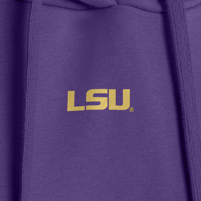 MAXINE ROUCHED FLEECE HOODIE - Louisiana State Univ. Tigers