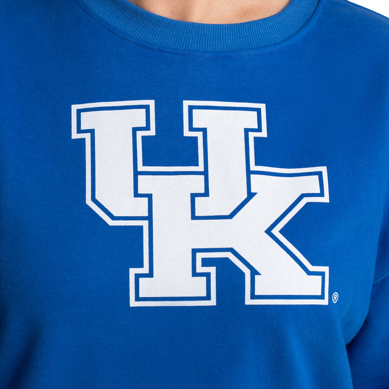 MIRANDA OVERSIZED FLEECE CREW - Univ. of Kentucky Wildcats