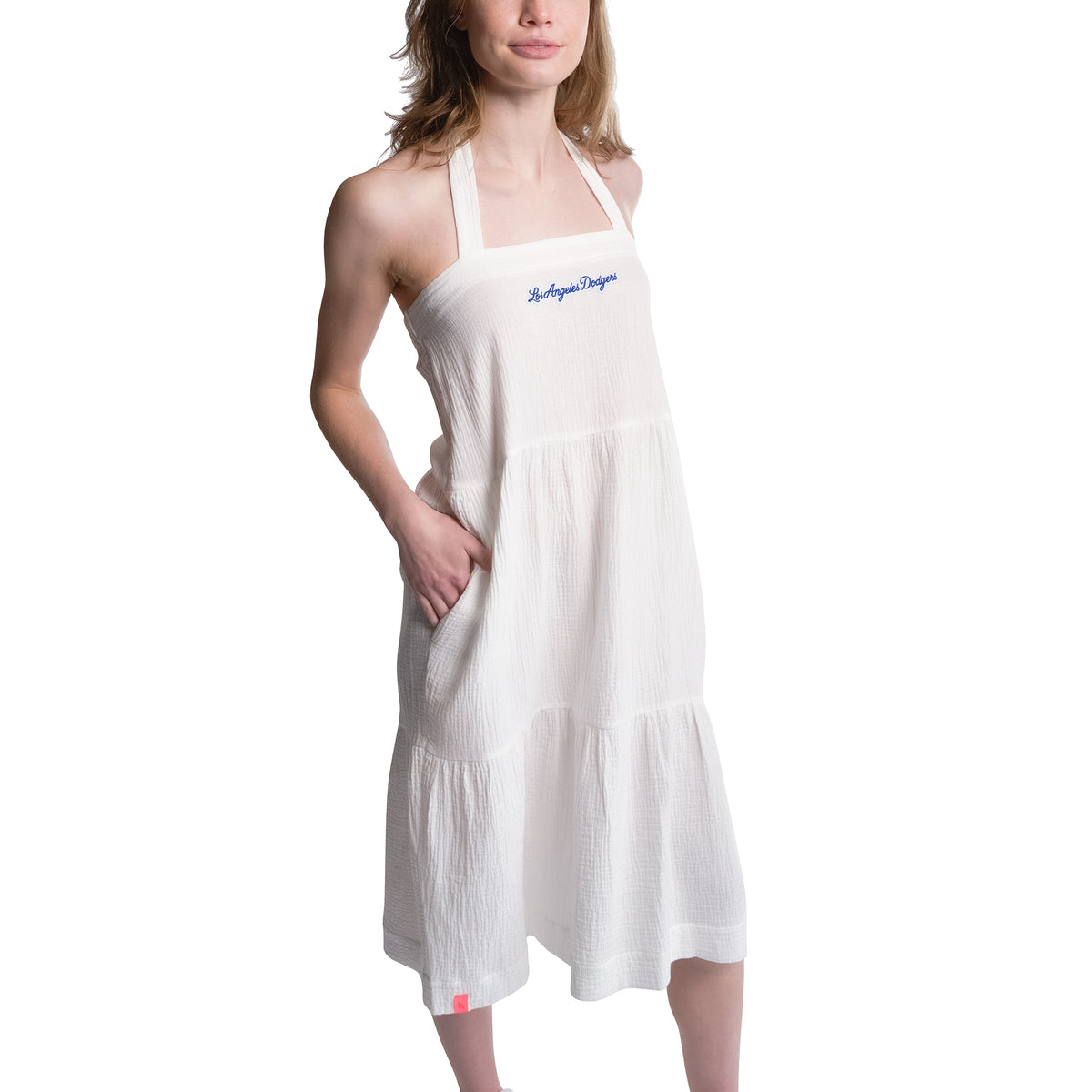 NYSSA HALTER MIDI DRESS - Los Angeles Dodgers