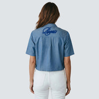 NOLA CROPPED CHAMBRAY SHIRT - Kansas City Royals