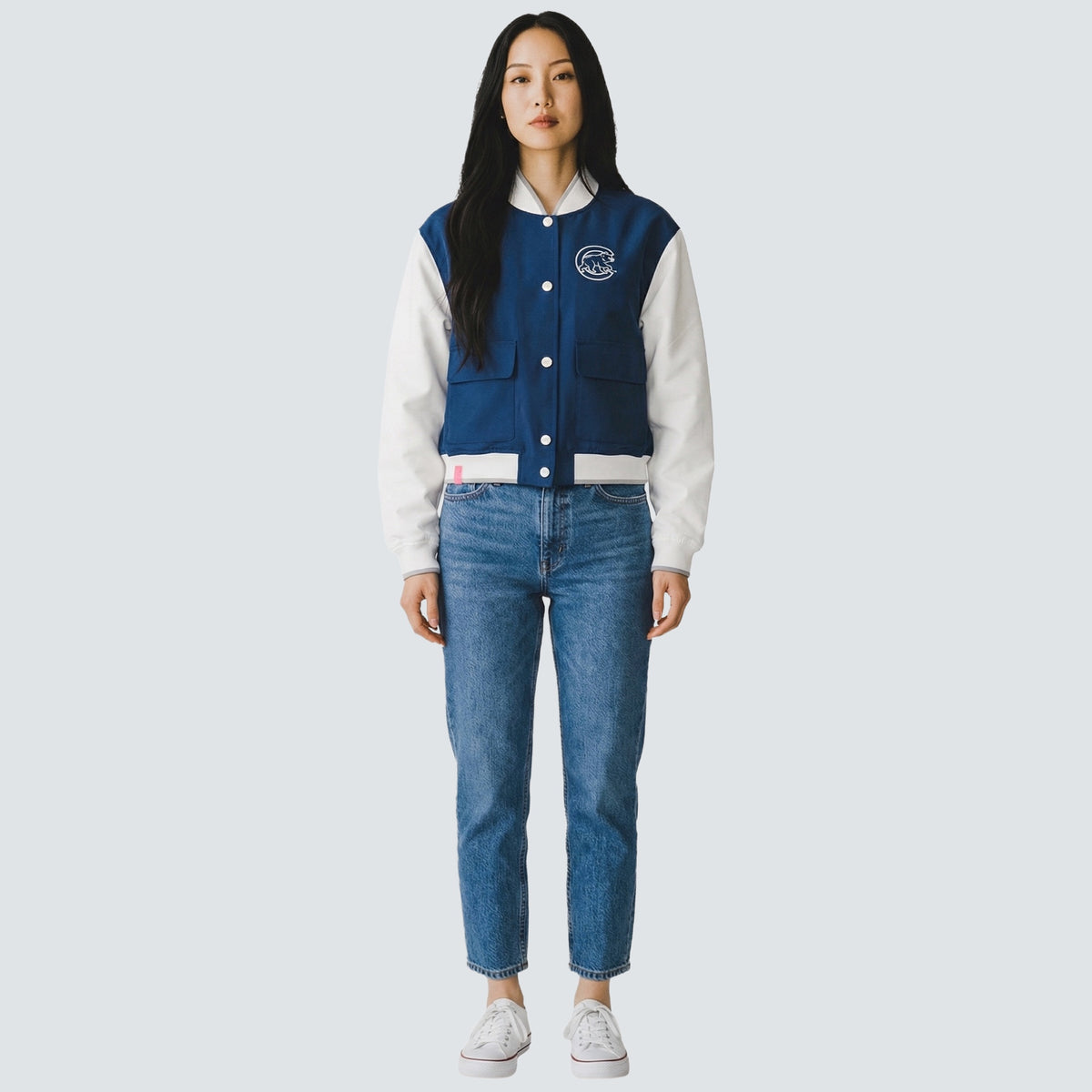 PEARL CONTRAST VARSITY BOMBER - Chicago Cubs