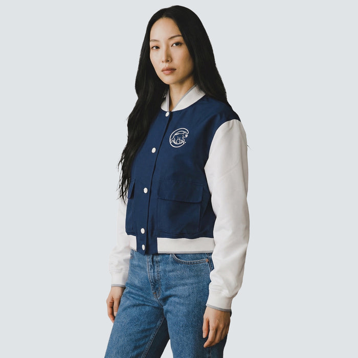 PEARL CONTRAST VARSITY BOMBER - Chicago Cubs