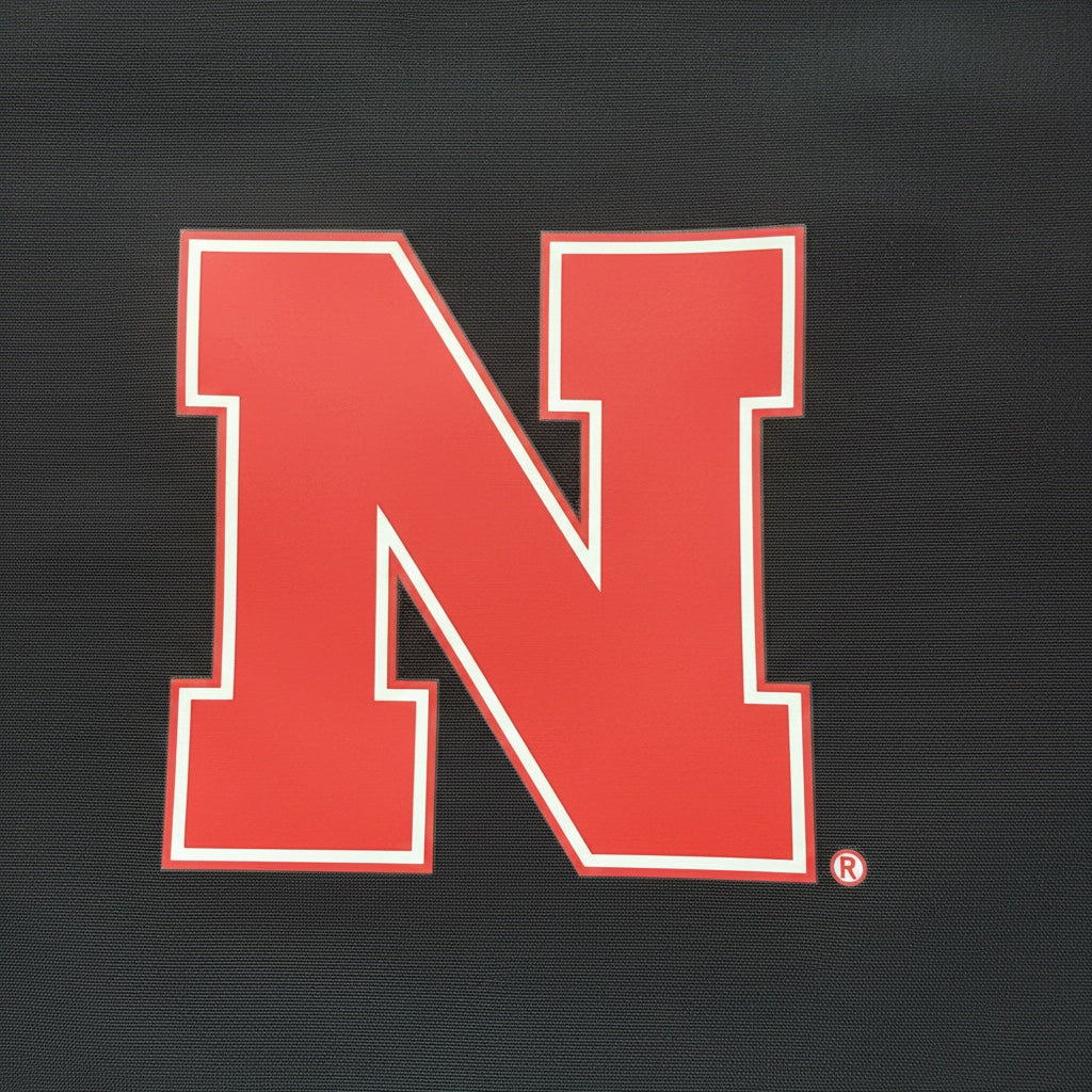 PEARL CONTRAST VARSITY BOMBER - Univ. of Nebraska Cornhuskers