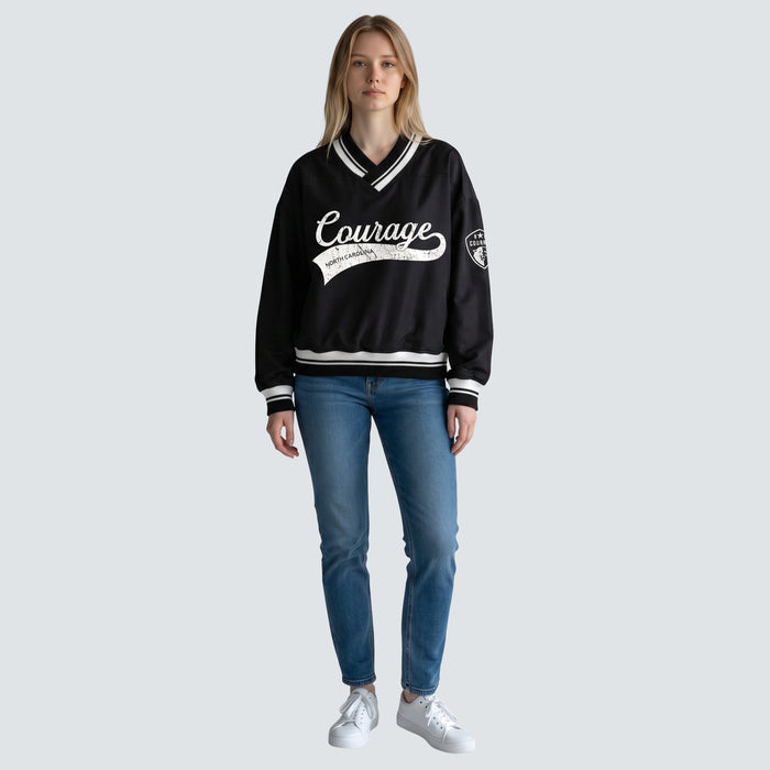 PEYTON OVERSIZED WINDBREAKER PULLOVER - North Carolina Courage