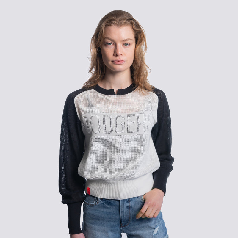 SERAPHINA MESH RAGLAN SWEATER - Los Angeles Dodgers