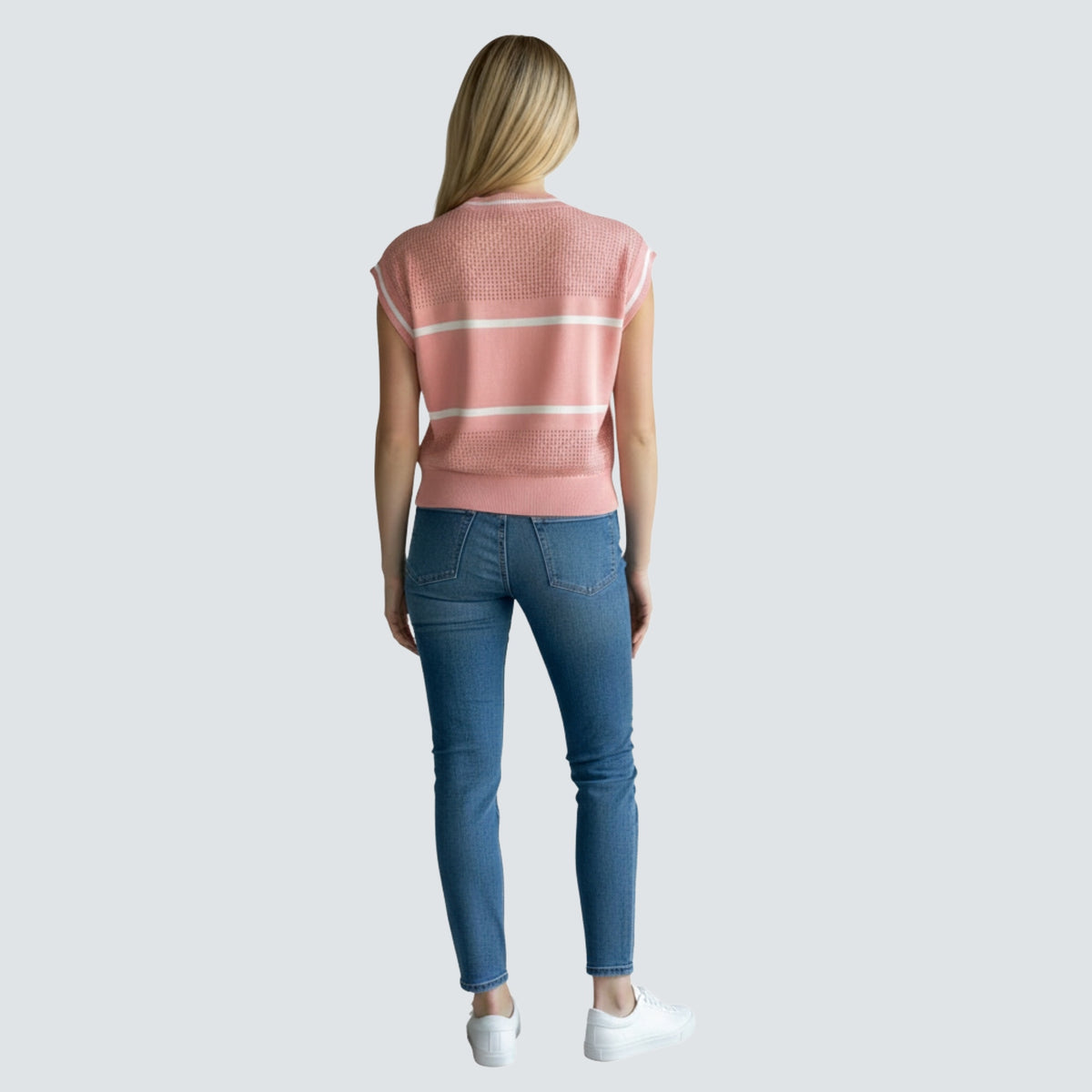 SALEM POINTELLE CREWNECK VEST - Angel City FC