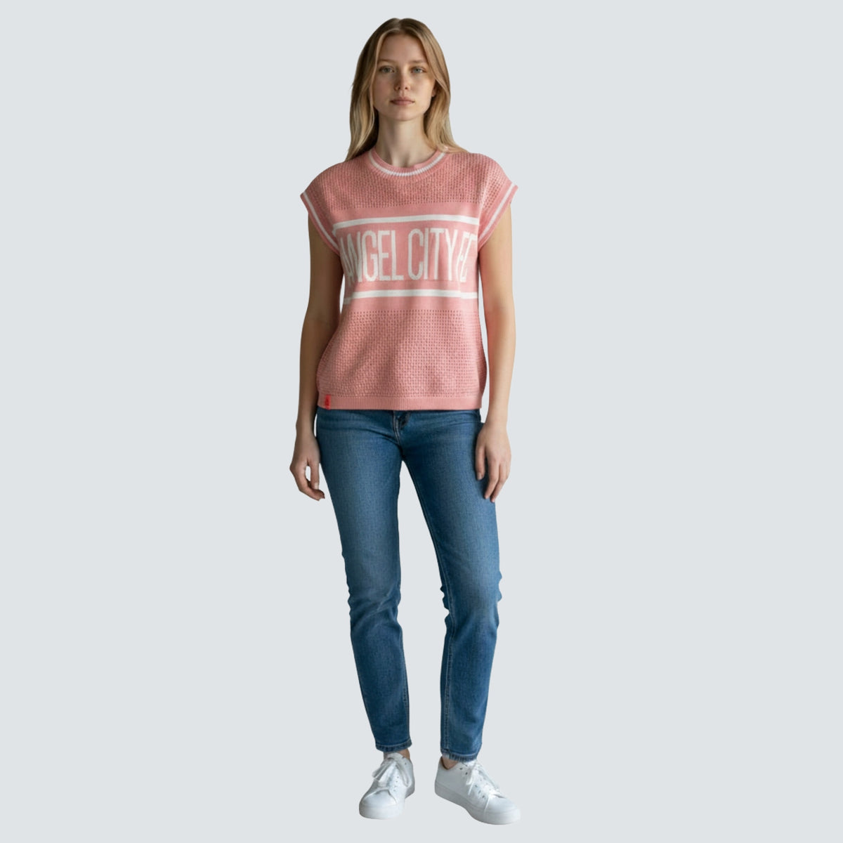 SALEM POINTELLE CREWNECK VEST - Angel City FC
