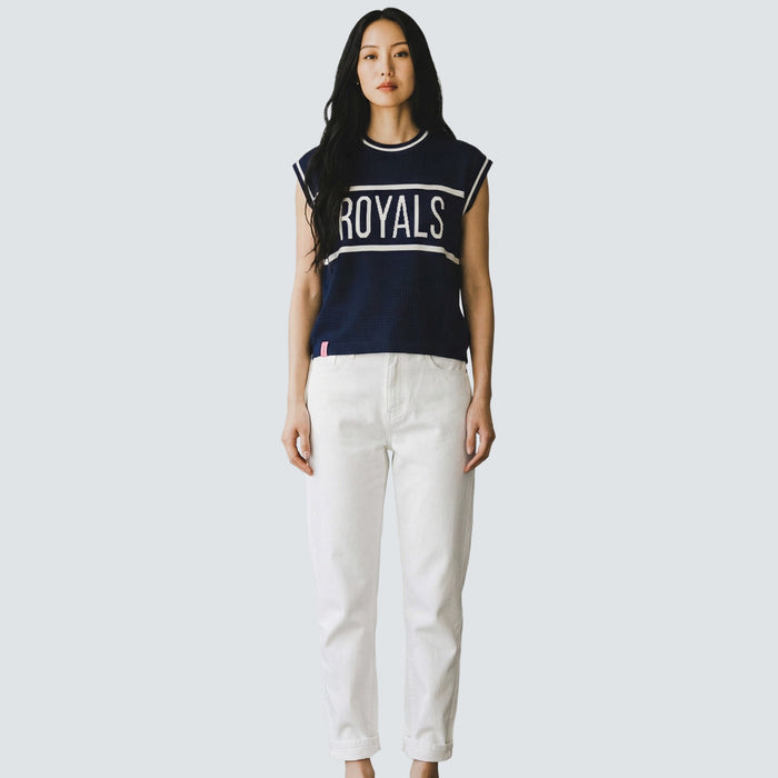 SALEM POINTELLE CREWNECK VEST - Kansas City Royals